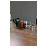 Glasses,mug & money banks
