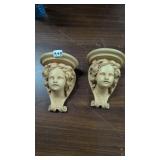 angel wall sconces/corbel shelves