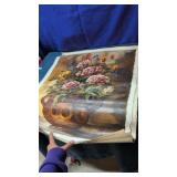 Rolled up oil canvas art x 4