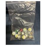 Vintage marbles bag