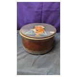 Wooden / Galvanized pot with lid