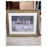 Spencer Coleman 'Bottoms Up!' Framed Nostalgic