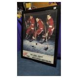 1986 Sid Abel Night framed Poster