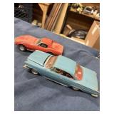 Plastic model cars
