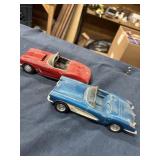 Plastic model cars