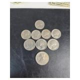 U.S. Nickels and One Dollar Coin