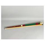 Two-Piece Wood and Resin Pool Cue