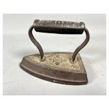 Cast Iron Sad Iron with Decorative Handle