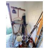 Garden Tools and Seed Spreader Lot