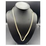 Italian 925 Silver Chain Necklace, 22-Inch