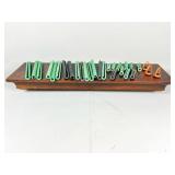 Wooden Display Shelf with cue stick holders