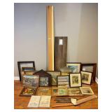 Framed Artwork and Materials Lot