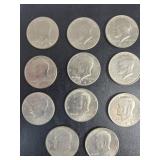 11 Kennedy Half Dollars (1971-1977)
