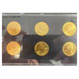 2009 Gold-Plated Territory Quarters Set