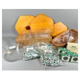 Longaberger Basket and Holiday Accessories Lot