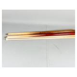 A Mali and other Pool Cue Sticks with Details