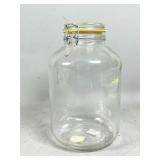 Large Wire-Bail Glass Storage Jar