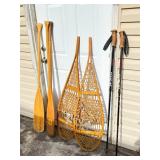 Snow Shoes, Poles, Paddles
