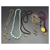 Five Beaded Necklaces