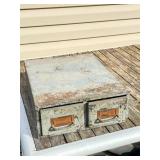 Metal Storage Cabinet With Two Drawers