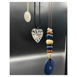 Three Pendant Necklaces
