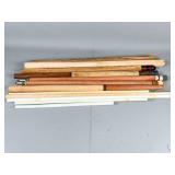 Wooden and Plastic Cue Rods
