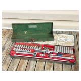 Vintage S-K Tools Socket Set with Case