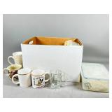 Mugs and Plastic Storage Containers