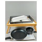 Cookware Set With Tray and Stand