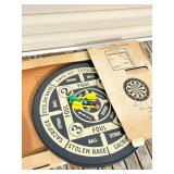 Reversible Dartboard Game Set with Box
