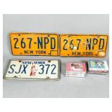 New York License Plates and Cassette Tapes