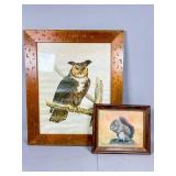 Two Framed Wildlife Artworks
