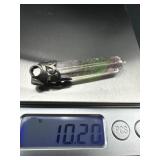 Metal-Cased Fluorite Crystal Pendant