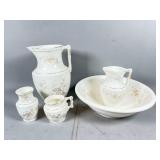 O.P. Co. Floral Ceramic Wash Set