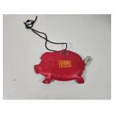 Red Piggy Bank Coin Pouch with Lock