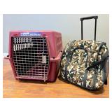 Petmate Carrier and Rolling Backpack