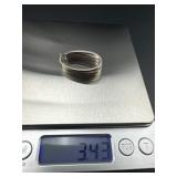 Sterling Silver Wrap Earring