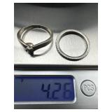 Sterling Silver Ring Set, 4.26 g Total Weight