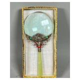 Decorative Magnifying Glass with Silver Accents