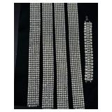 Rhinestone Strips and Bracelet