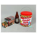 Cracker Jack Tin, Hershey Truck, and Bottle
