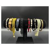 Beaded Bracelets on Display Stand