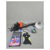 Lot With VHS, Tools, and Pet Supplies