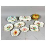 Porcelain Trinket Boxes and Dishes