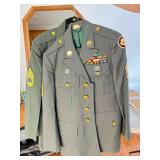 US Army Dress Uniform with Patches and Medals