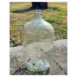 Vintage Clear Glass 5-Gallon Water Jug