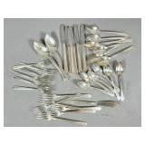 Silver Plated Flatware with Various Pieces