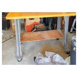 Steel Frame Workbench with Casters
