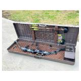 Compound Bow Set With Arrows and Case