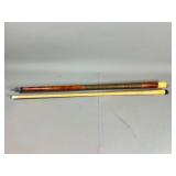 Two-Piece Wooden Pool Cue Stick